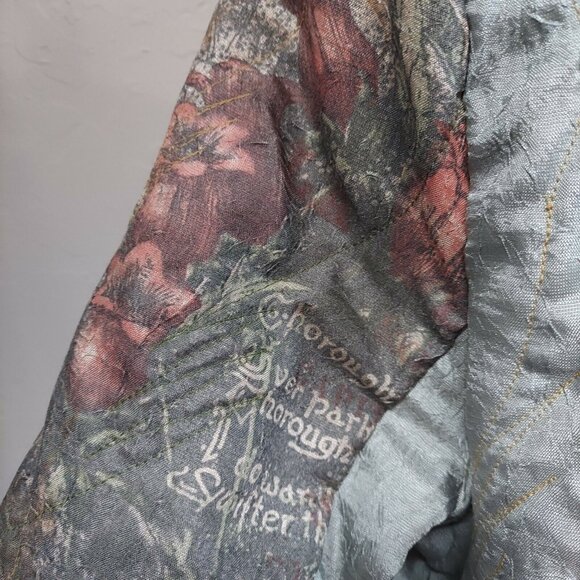 Scissors Paper Rock Art-Wear Large Loose Collar Two-Button Outerwear Blazer USA - Picture 7 of 11